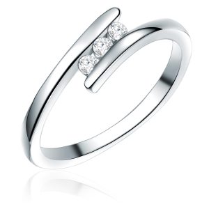 Rafaela Donata Womens Female Sterling Silver Ring – Size K