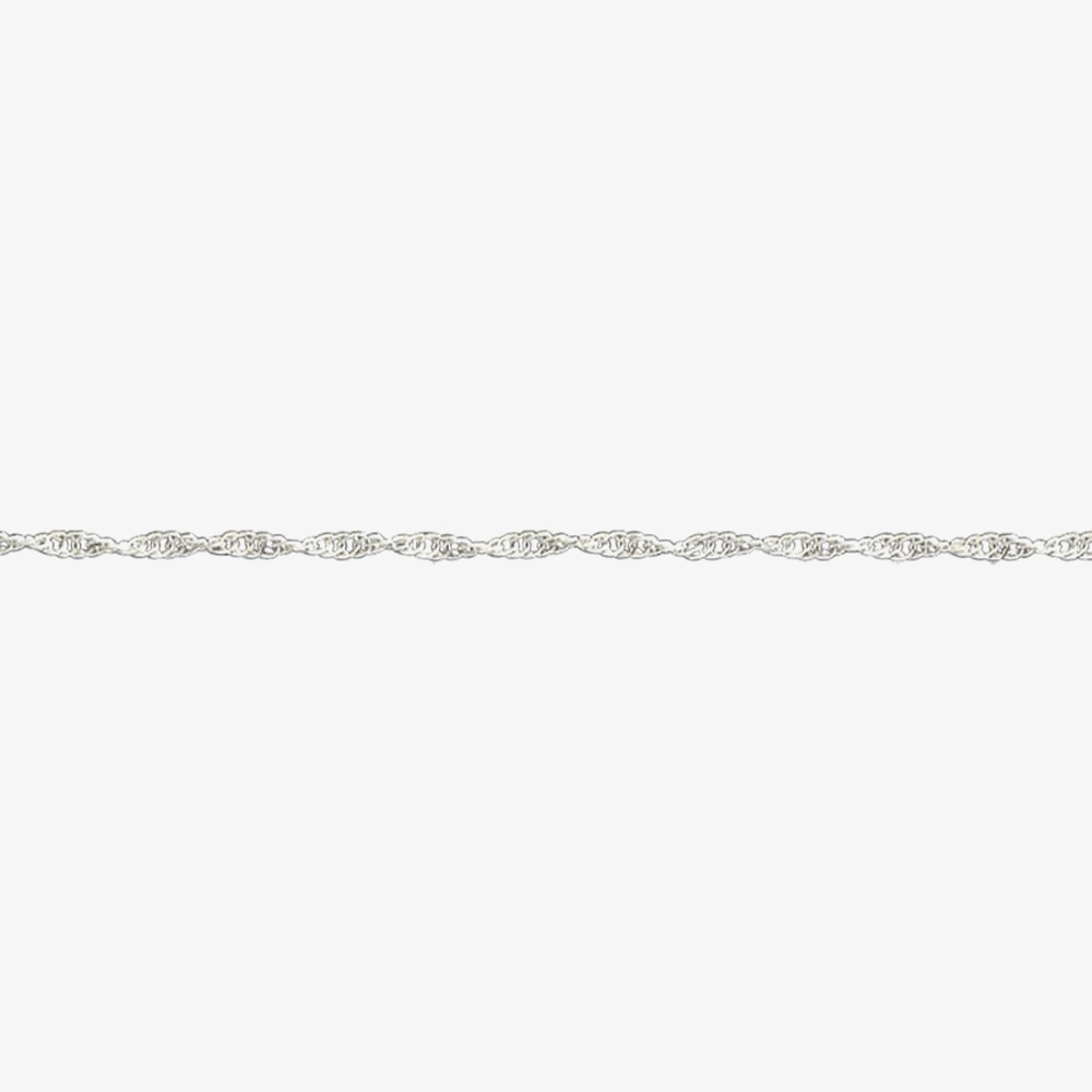 Sterling Silver 16 Inch Prince of Wales Rope Chain S10R16