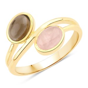 Rafaela Donata Womens Khushi Female Sterling Silver Ring – Gold – Size M