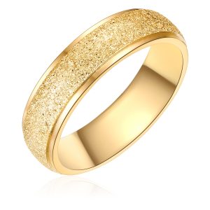 Eastside Womens Feminine Stainless-steel Ring – Gold – Dimension S