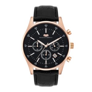 Rhodenwald & Söhne Mens Stainless steel Watch – Black Stainless Steel (archived) – One Size