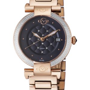 Gv2 Berletta WoMens IP Rose Gold Stainless Steel swiss Quartz Diamond Watch – One Size