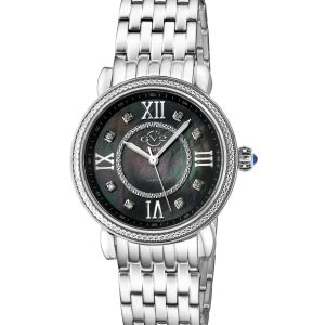 Gv2 Womens Swiss Quartz Diamonds Marsala Bracelet watch – Silver Stainless Steel – One Size