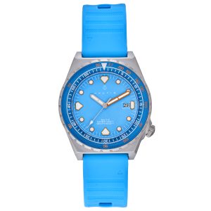 Nautis Mens Baltic Strap Watch w/Date – Blue Stainless Metal – One Dimension