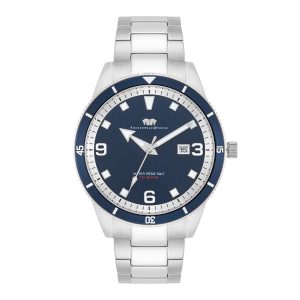 Rhodenwald & Söhne Mens Male Chrome steel watch – Silver Stainless Metal (archived) – One Measurement