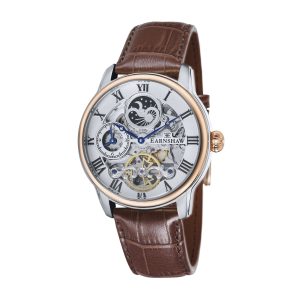 Thomas Earnshaw Longitude Mens Automatic Fine Brown Watch ES-8006-08 – Silver & Brown – One Size