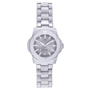 Nautis Mens Cortez Computerized Bracelet Watch w/Date – Silver Stainless Metal – One Dimension