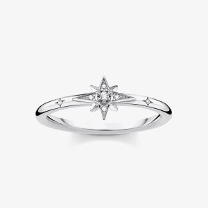 THOMAS SABO Silver Cubic Zirconia Pavé Famous person Ring TR2317-051-14-58