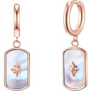 Valero Pearls Womens Feminine Chrome steel Earring – Rose Gold Stainless Metal (archived) – One Dimension