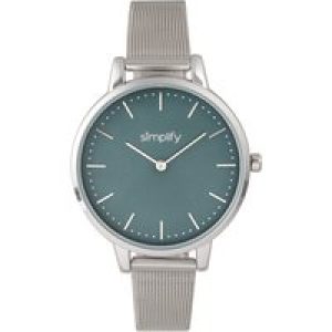 Simplify Unisex The 5800 Mesh Bracelet Watch – Teal – One Size
