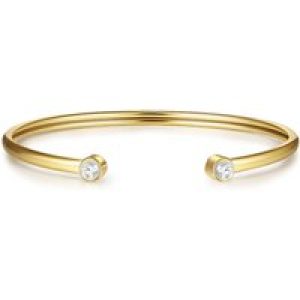 Soul Membership Womens Bracelet stainless-steel yellow gold zirconia white – Measurement 18 cm