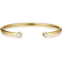 Soul Membership Womens Bracelet stainless-steel yellow gold zirconia white - Measurement 18 cm - Image 2
