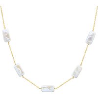 Valero Pearls Womens Feminine Sterling Silver Necklace - Gold - One Dimension - Image 2