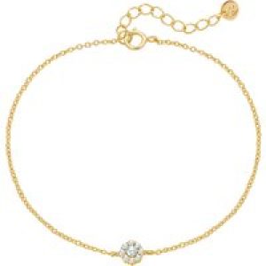 Glanzstücke München Womens Feminine Sterling Silver Bracelet – Gold – One Measurement