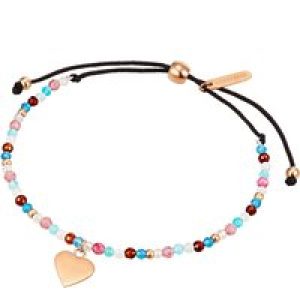 Eastside Womens Feminine Textile Bracelet – Black Stainless Metal (archived) – One Dimension