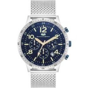 Rhodenwald & Söhne Mens Male Chrome steel Watch 43,8 mm – Silver Stainless Metal (archived) – One Measurement