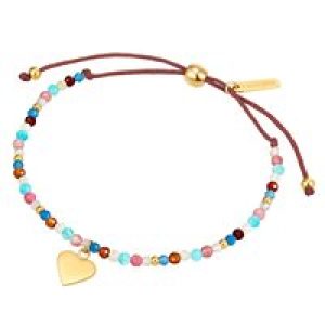 Eastside Womens Feminine Textile Bracelet – Brown Stainless Metal (archived) – One Measurement