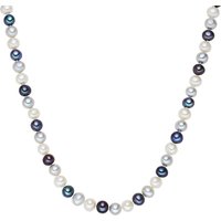 Valero Pearls Womens Feminine Contemporary Water Cultured Pearl(s) Necklace - Multicolour Sterling Silver - Measurement 50 cm - Image 2