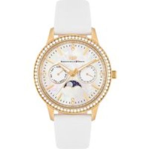 Rhodenwald & Söhne Womens Feminine Authentic leather-based Watch 38,0 mm – Gold Stainless Metal (archived) – One Measurement