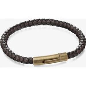 Fred Bennett Gold Coloured Brown Black Woven Bracelet B5061