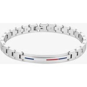 Tommy Hilfiger Mens Silver Logo ID Bracelet 2790313