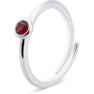 Karma Silver January Adjustable Ring
