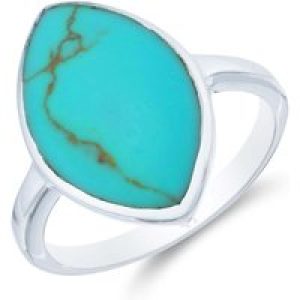 Sterling Silver Marquise Turquoise Ring
