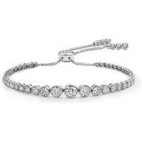 CARAT* Millennium Silver Quentin Cubic Zirconia Bracelet 22665-1 - Image 2