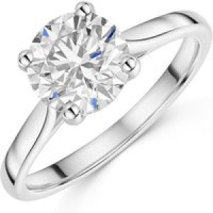 Platinum 2.00ct Spherical Good Lab Grown Diamond Solitiare