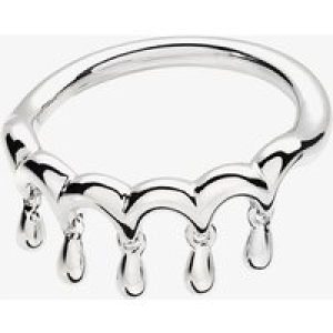 Lucy Quartermaine Silver Waterfall Five Drop Fashion Ring WFR1M N