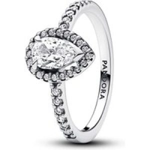 Pandora Glowing Pear Halo Ring – 56 Pandora Ring