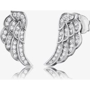 Angel Whisperer Silver Angel Wing Stud Earrings ERE-LILWING-ZI-ST