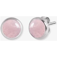 Angel Whisperer Powerful Stone Silver Rose Quartz Stud Earrings ERE-RQ-ST - Image 2