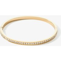 Coeur De Lion Gold Plated White Crystal Bangle 0127/33-1816 - Image 2