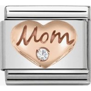 Nomination CLASSIC Rose Gold Symbols Mom Heart Charm 430305/09