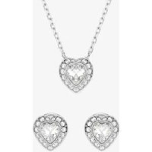 Ariana Grande X Swarovski Capsule Heart Necklace & Stud Earrings Jewellery Set 5720849