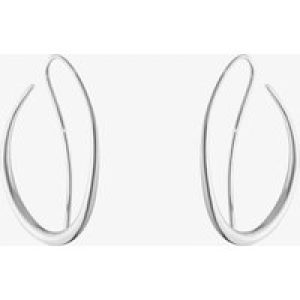 Georg Jensen Offspring Loop Sterling Silver Earrings 10012755