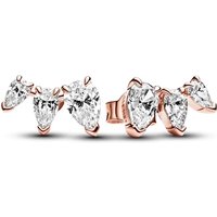 Pandora Rose-Gold Glowing Pear Stud Earrings - Image 2
