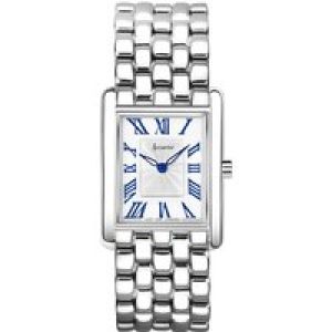 Accurist Ladies’s Rectangle Silver White Dial Watch – Silver