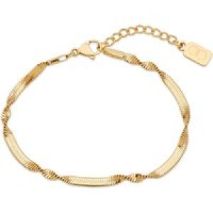 Over & Over Gold Stainless Metal Subtle Twist Bracelet – Gold
