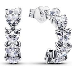 Pandora Glowing Hearts Open Hoop Earrings