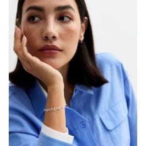Silver Tone Center Chain Bracelet New Glance
