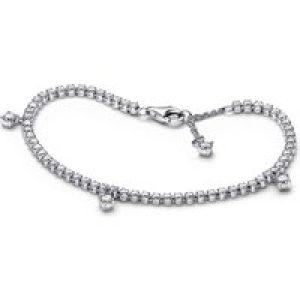 Pandora Silver Glowing Drops Tennis Bracelet – 20cm