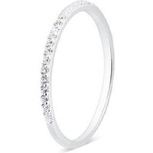 Argento Silver Stacking Crystal Band Ring – Ring Measurement 58