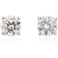 Argento 5.5mm Cubic Zirconia Stud Earrings - 5.5mm - Image 2