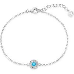 Argento Silver December Birthstone Halo Bracelet – Silver