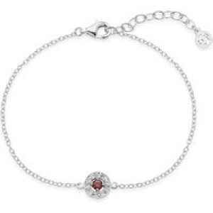Argento Silver January Birthstone Halo Bracelet – Silver
