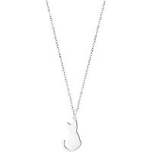 Argento Silver Cat Pendant Necklace – 40cm