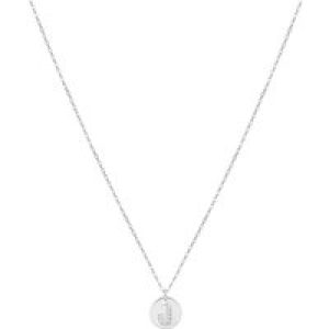 Argento Silver Preliminary Tag Necklace – Letter J