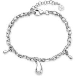 Argento Silver  Chain Teardrop Attraction Bracelet – Silver